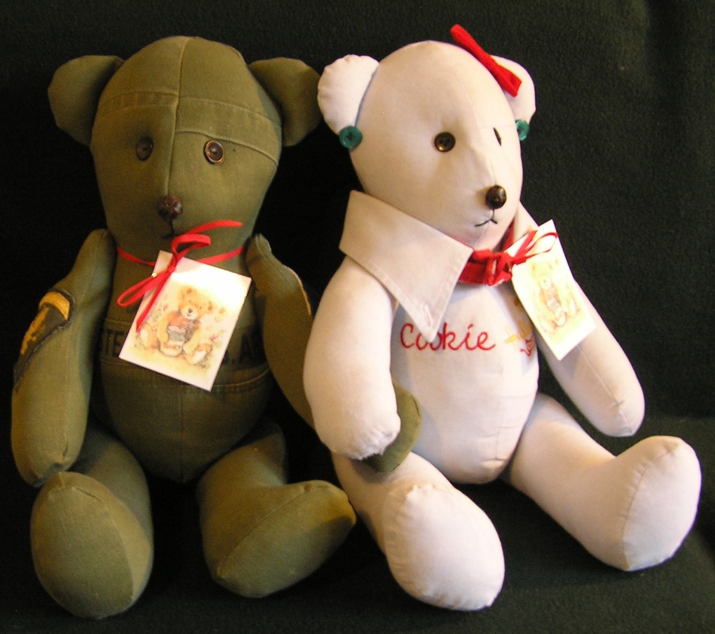 memory bears from old clothes